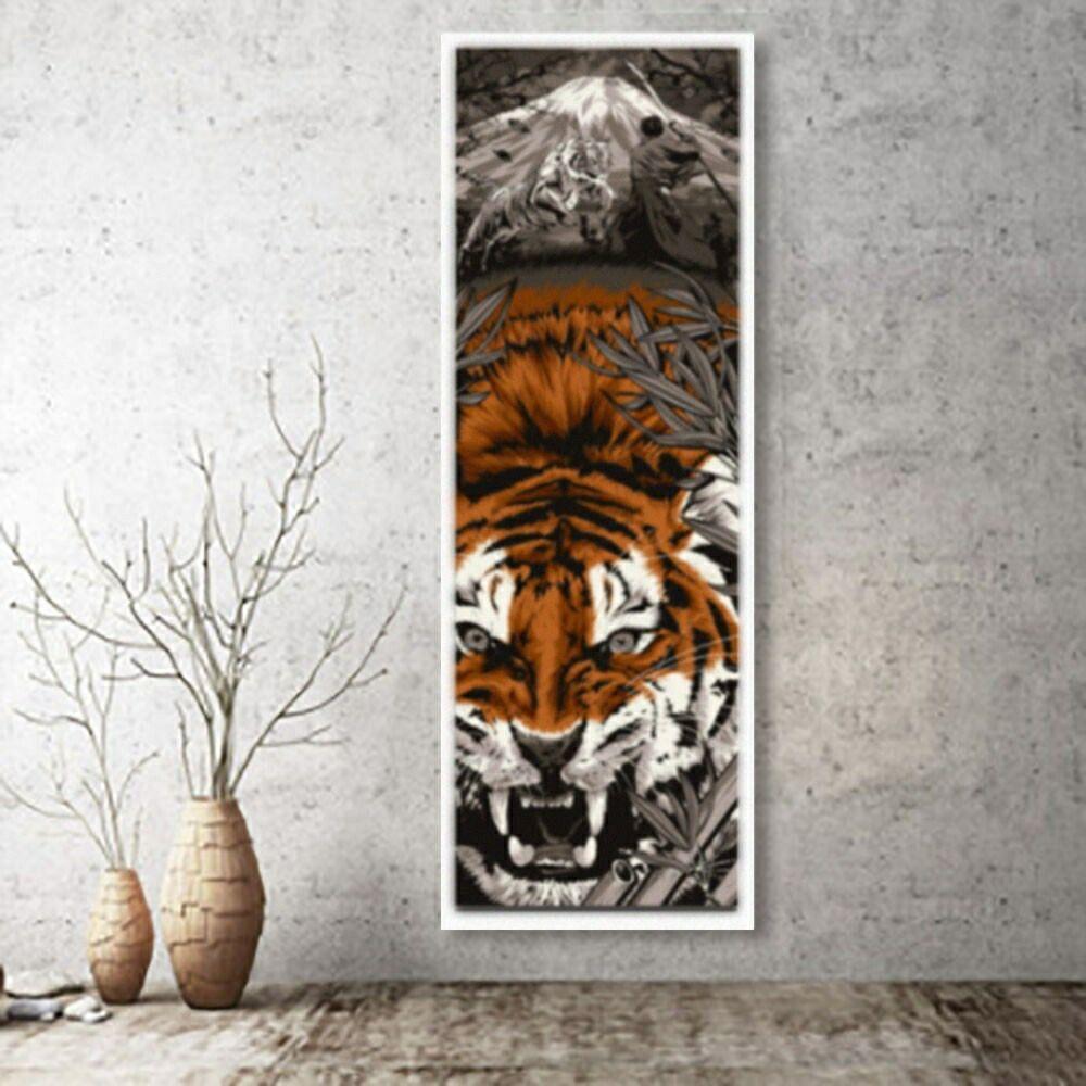 気楽 掛け軸 用 タペストリー 虎 トラ タイガー 獣 猛獣 風水 掛軸 壁掛け 室内 インテリア おしゃれ ポスター 絵 モダン デザイン カジュアル ウォール リビングインテリ