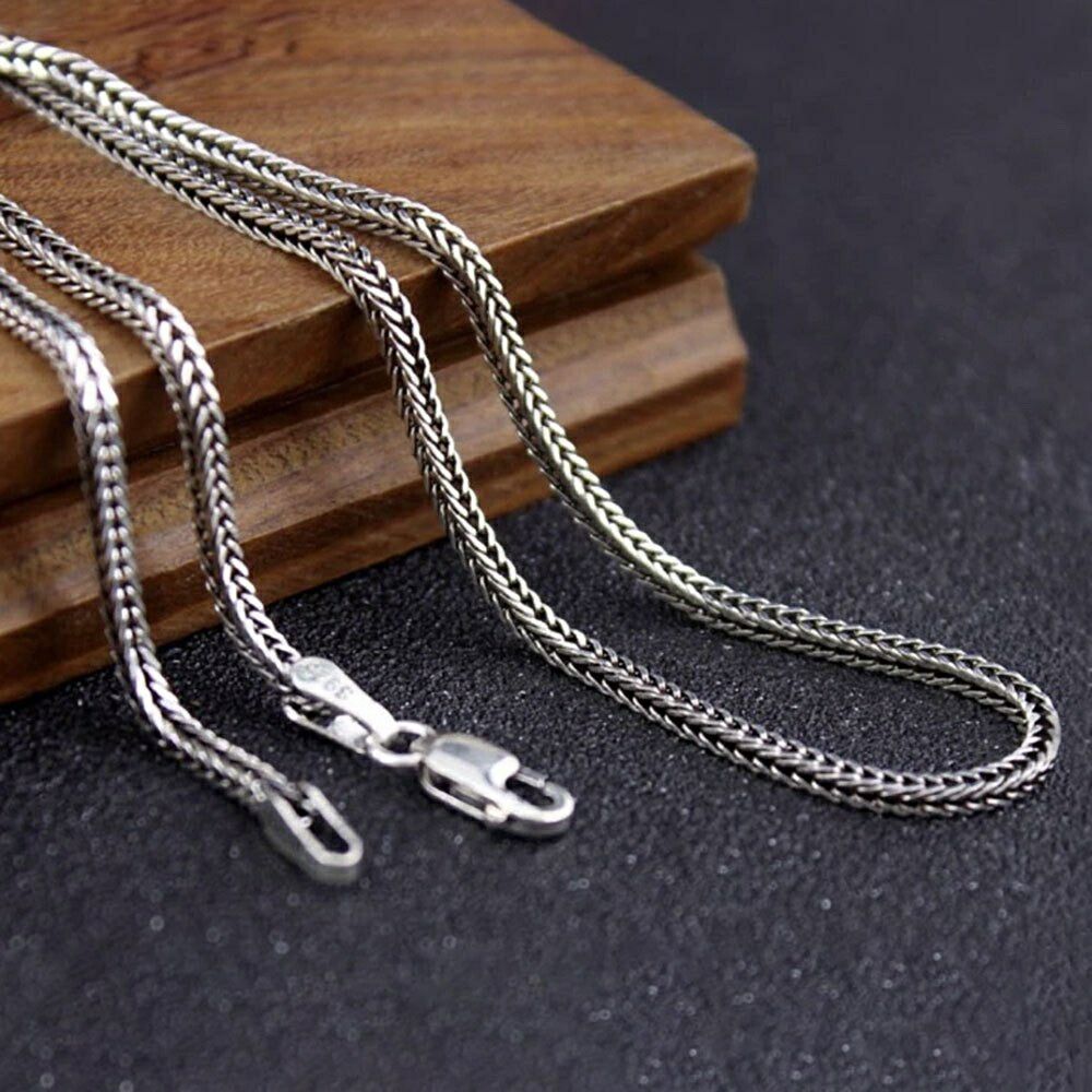 気楽 ネックレス ピュアシルバー silver 925 スネークチェーン アクセサリー メンズ レディース ユニセックス ジュエリー スタイル お洒落アイテム ...