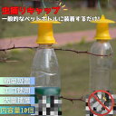 気楽 虫取り 黄色 キャップのみ ペットボトルサイズ 10個 ストロング 虫捕り 虫採り 黄色 イエロー 害虫捕獲 捕虫ボトル 害虫対策用品 強力 便利グッズ ...