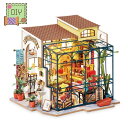 ジオラマ 初心者 キット 気楽 インテリア 花屋 ミニチュアドールハウス ジオラマ 建築模型 DIY ミニチュア 手作りキット セット ヨーロッパ おしゃれ イ...