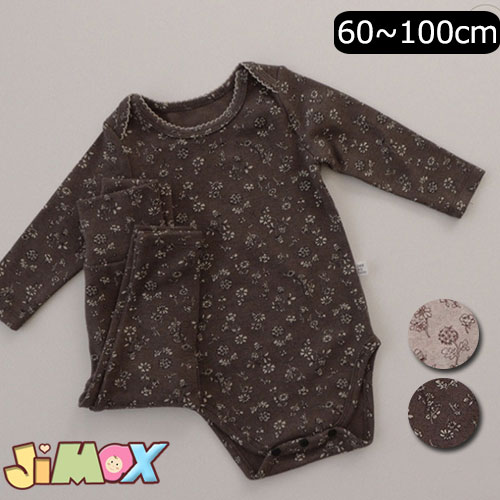 【即納】60cm/90cm/100cm　 セットアップ　 春秋　2点セット　ロンパース×パンツ　長袖　花柄　長袖×パンツ　女の子　男の子　ハイウェスト綿　トップス　セットアップ　可愛い　無地　春秋　可愛い　ベビートップス　可愛らしさ満載