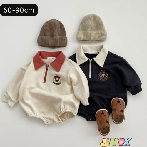 【即納】80cm/90cm 「メール便送料無料」ベビーロンパース　ベビー服　子供服　春秋　長袖　男の子　女..