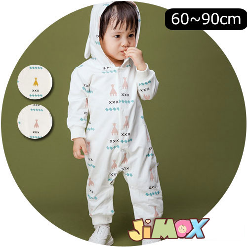 楽天JIMAX楽天市場店【即納】60cm「在庫処分」「メール便送料無料」ベビーロンパース　フートつき　オールインワン　春秋　ベビーオールインワン　ベビー服　子供服　女の子　長袖　可愛い　シンプル　新品