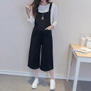 【即納】「マタニティ服」サロペット シフォン ブラック 春秋夏 サスペンダー 産前産後に使えるマタニティウェア 妊娠 授乳服 妊婦服 産前 産後 妊娠中 大きいサイズ ビッグシルエット 後期 仕事服 オフィス チョコア おしゃれ可愛い 夏
