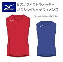 《受注生産》《送料無料》ミズノ スペクトラオーダー ボクシングウェア ウィメンズ ボクシング シャツ ノースリーブタイプ フィールドタッチQD2素材 22JS2...