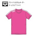 《受注生産》《送料無料》アリーナ カスタムオーダー チームウェア Tシャツ ユニセックス(ピンク×ホワイト×ピンク×ホワイト) OSS4HT-U010-PK04(4)