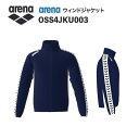 《受注生産》《送料無料》アリーナ カスタムオーダー チームウェア ウィンドジャケット ユニセックス(Dネイビー×Dネイビー×ホワイト×ホワイト×ブラック) OS...