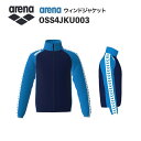 《受注生産》《送料無料》アリーナ カスタムオーダー チームウェア ウィンドジャケット ユニセックス(Dネイビー×ブルー×ブルー×ホワイト×ブルー) OSS4JK...