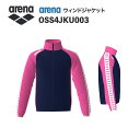 《受注生産》《送料無料》アリーナ カスタムオーダー チームウェア ウィンドジャケット ユニセックス(Dネイビー×ピンク×ピンク×ホワイト×ピンク) OSS4JK...
