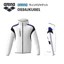 《受注生産》《送料無料》アリーナ カスタムオーダー チームウェア ウィンドジャケット ユニセックス(ホワイト×パープル×ブラック×ホワイト×パープル) OSS4JKU001-WT05