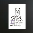 EZONIMAL(エゾニマル)ポストカード|エゾオコジョ