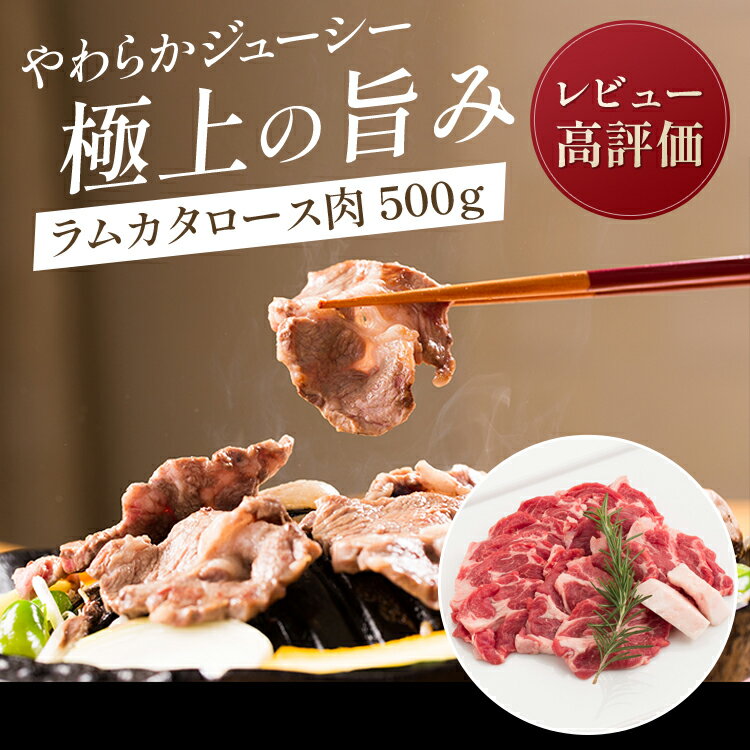 ラムカタロース肉500gパック（タレなし）ラム肉 羊肉 仔羊肉 カタロース肉 生ラム 肩ロース あんべ ジンギスカン じんぎすかん お花見 バーベキュー 岩手県 遠野 人気 売れ筋 お取り寄せ グルメ 通販 食べ物 贈り物 ギフト プレゼント 業務用 飲食店 居酒屋