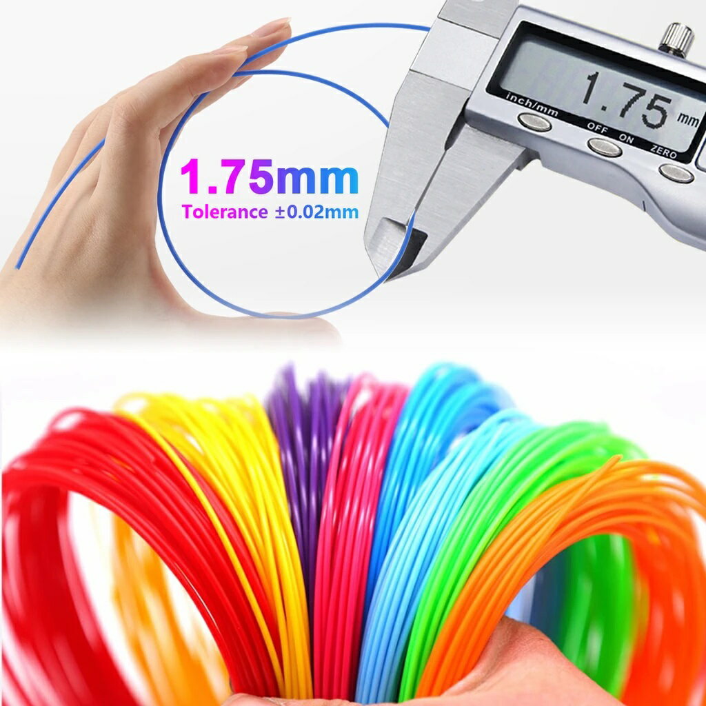3Dプリンタペン用フィラメント低温タイプPCL10色セット