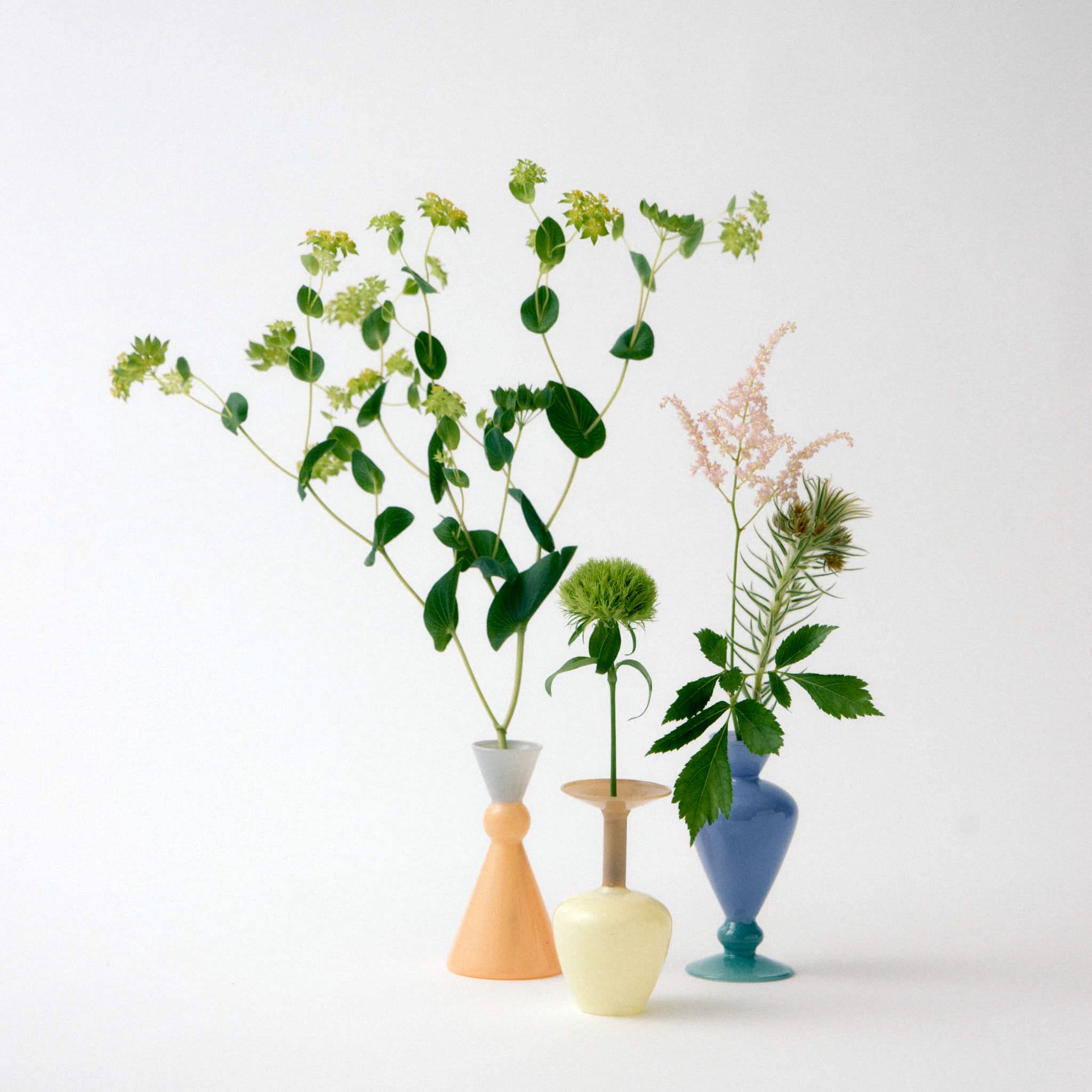 MINI VASE -TWO TONE- amabro アマブロ ガラス 花器 モダン オブジェ ハンドメイド 置物 お花 ディスプレイ ギフト プレゼント インテリアのサムネイル