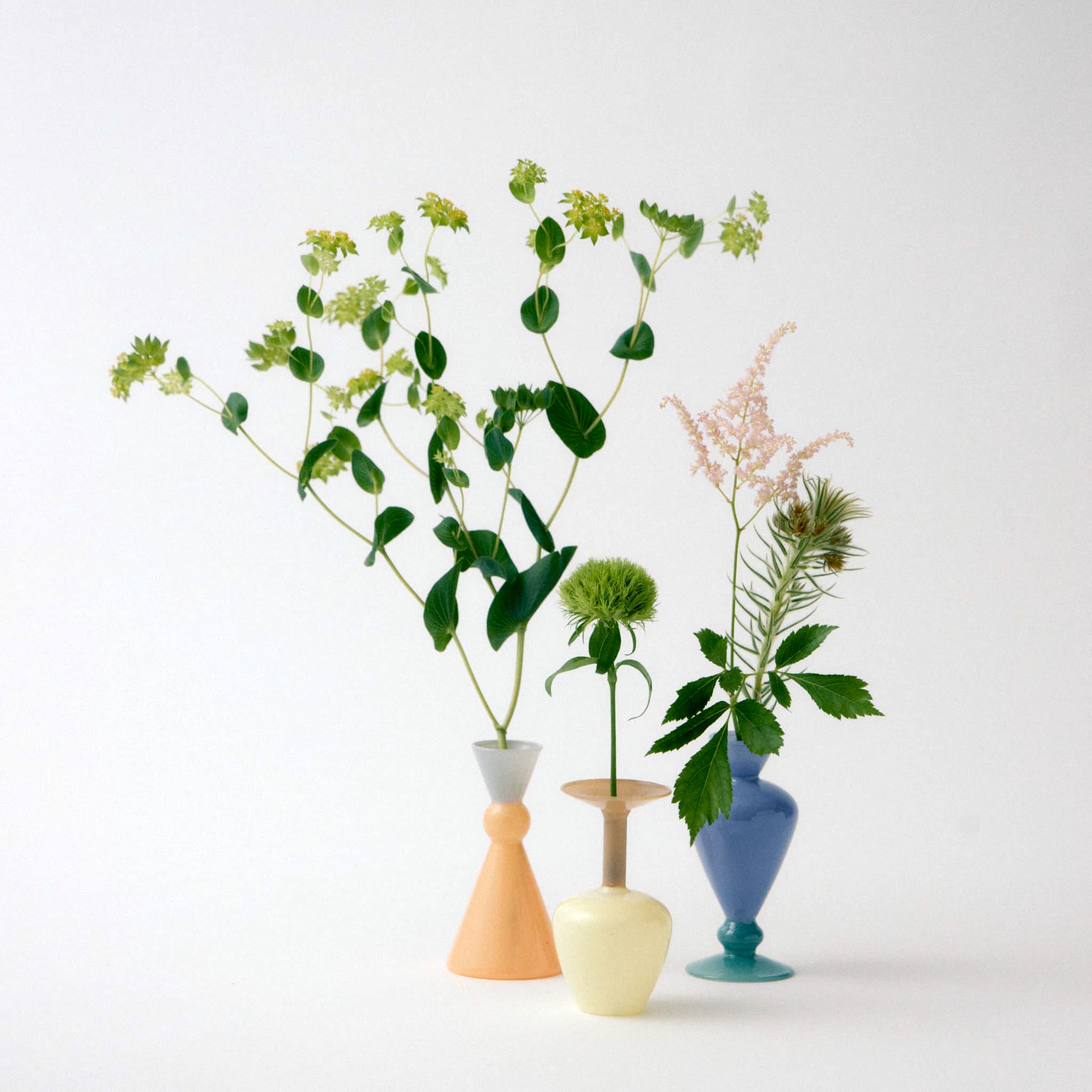 MINI VASE -TWO TONE- amabro アマブロ ガラス 花器 モダン オブジェ ハンドメイド 置物 お花 ディスプレイ ギフト プレゼント インテリア