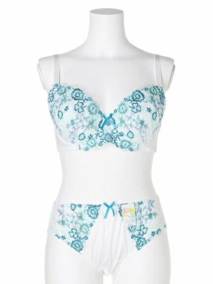 大きいサイズ レディース 【Re-J＆SUPURE】プルケルブラ＆ショーツD85 D90 D95 E85 E90 E95 F85 F90 F95 G85 G90 G95 H85 H90 H95 ブラ ショーツ セット ブラジャー ブラジャーセット ブラショーツ セット ブラジャーショーツ 大人 可愛い かわいい 刺繍 白 グレー