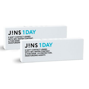 【初回限定 お試しサンプル】 JINS 1DAY クリア 1日使い捨て コンタクト 5枚入 ワンデー コンタクトレンズ