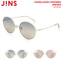 ポイント5倍！4/25限定！【SUNGLASSES MODERN】JINS（ジンズ）サングラス メガネ 眼鏡 めがね おしゃれ メンズ レディース ユニセックス カラーレンズ UVカット ラウンド 薄い 色 アウトドア ドライブ ゴールド ピンクゴールド