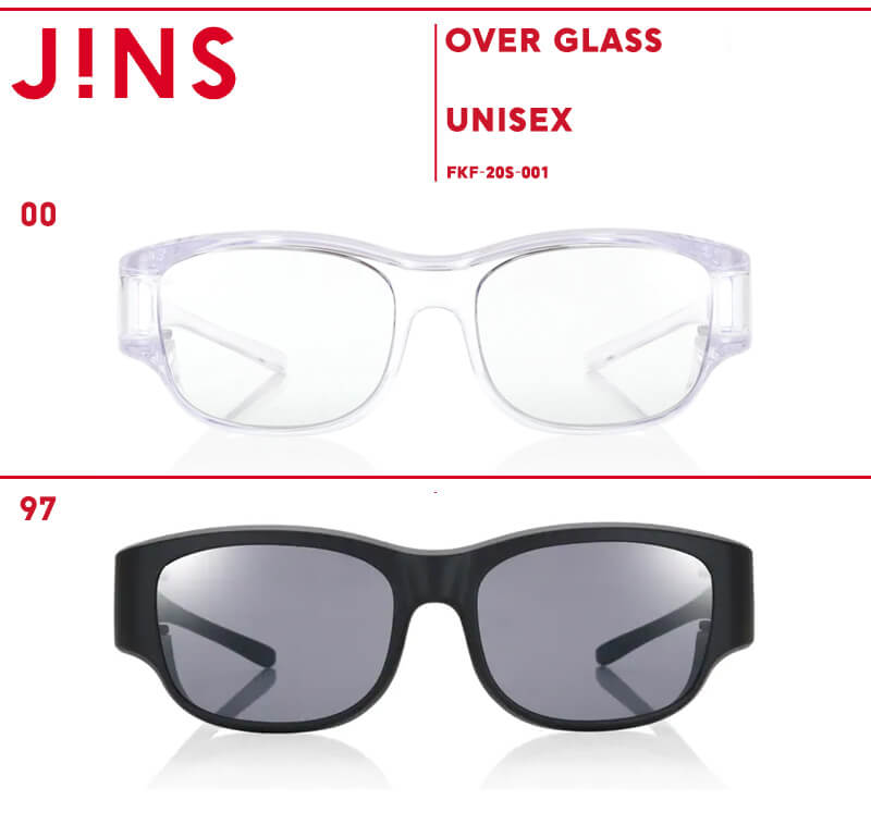 【OVER GLASS】-JINS（ジンズ）メガネ 眼鏡 めがね 花粉症対策