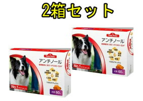 【送料無料】アンチノール(犬用60粒)2箱セット健康関節腎臓心血管認知症サプリメント