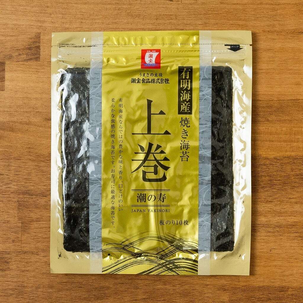 上巻 潮の寿 全形10枚 海苔 焼海苔 焼き海苔 焼きのり 焼のり 有明海産海苔 おにぎり プレミアム