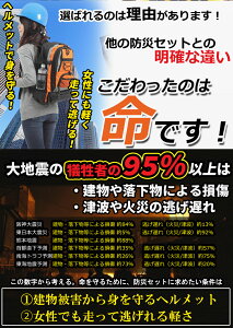 【ヘルメット付き】防災セット 家族 2人用【防災グッズ セット 非常用持ち出し袋 送料無料 非常持ち出し袋 防災用品 避難セット 防災グッツ 子供用 女性用 災害 グッズ 防災リュック 結婚祝い 避難袋 地震対策 非常袋 非常用品】CP