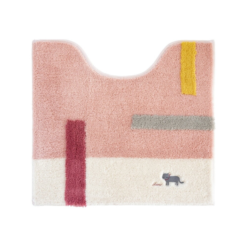 オカ ミニョン トイレマット 約55×60cm（ピンク） オカ3033011 [オカ3033011]