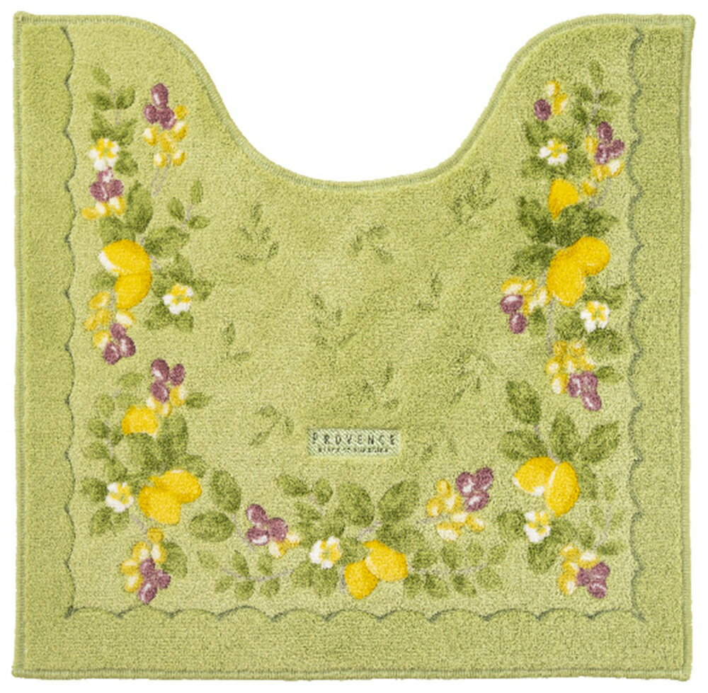 オカ プロヴァンス シエル トイレマット 約58×60cm（グリーン） オカ3032317 [オカ3032317]