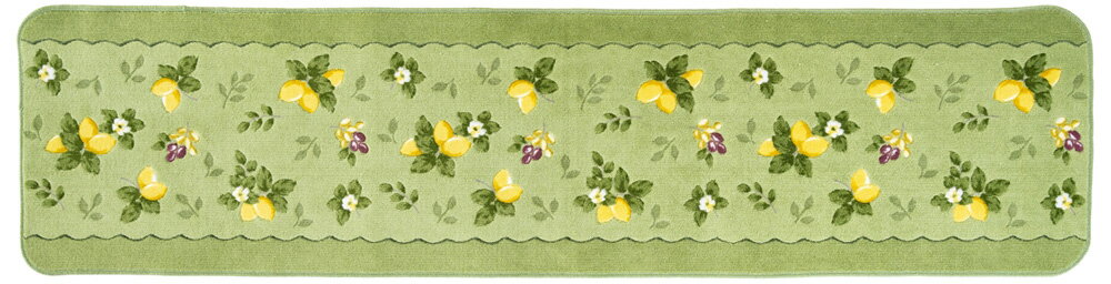 オカ プロヴァンスシエル キッチンマット 約45×180cm（グリーン） オカ3032279 [オカ3032279]