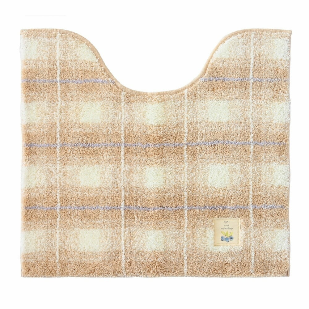 オカ フライス トイレマット 約55×60cm（ベージュ） オカ3032748 [オカ3032748]