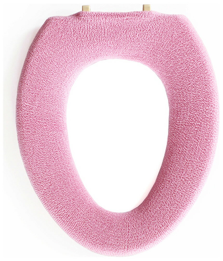 オカ やわらか便座シーズ トイレ便座カバー O型（ピンク） オカ3032176 [オカ3032176]