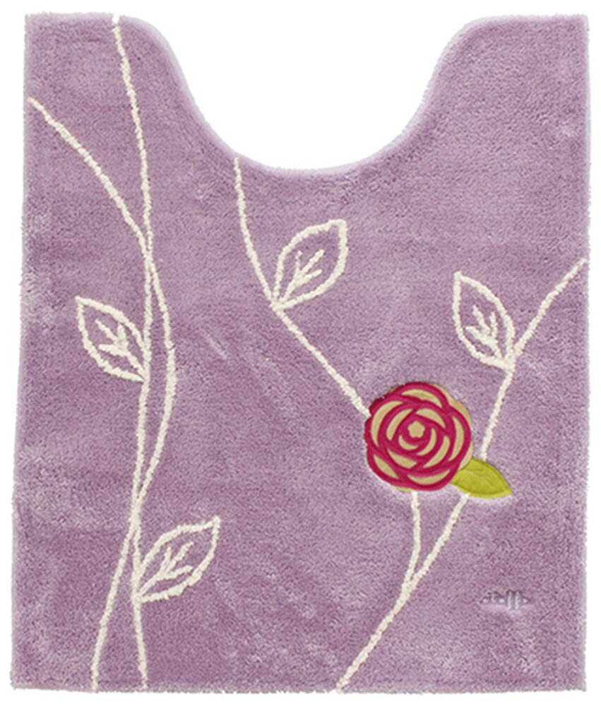 オカ エトフ トリア ロングトイレマット 約75×63cm（ピンク） オカ3032500 [オカ3032500]