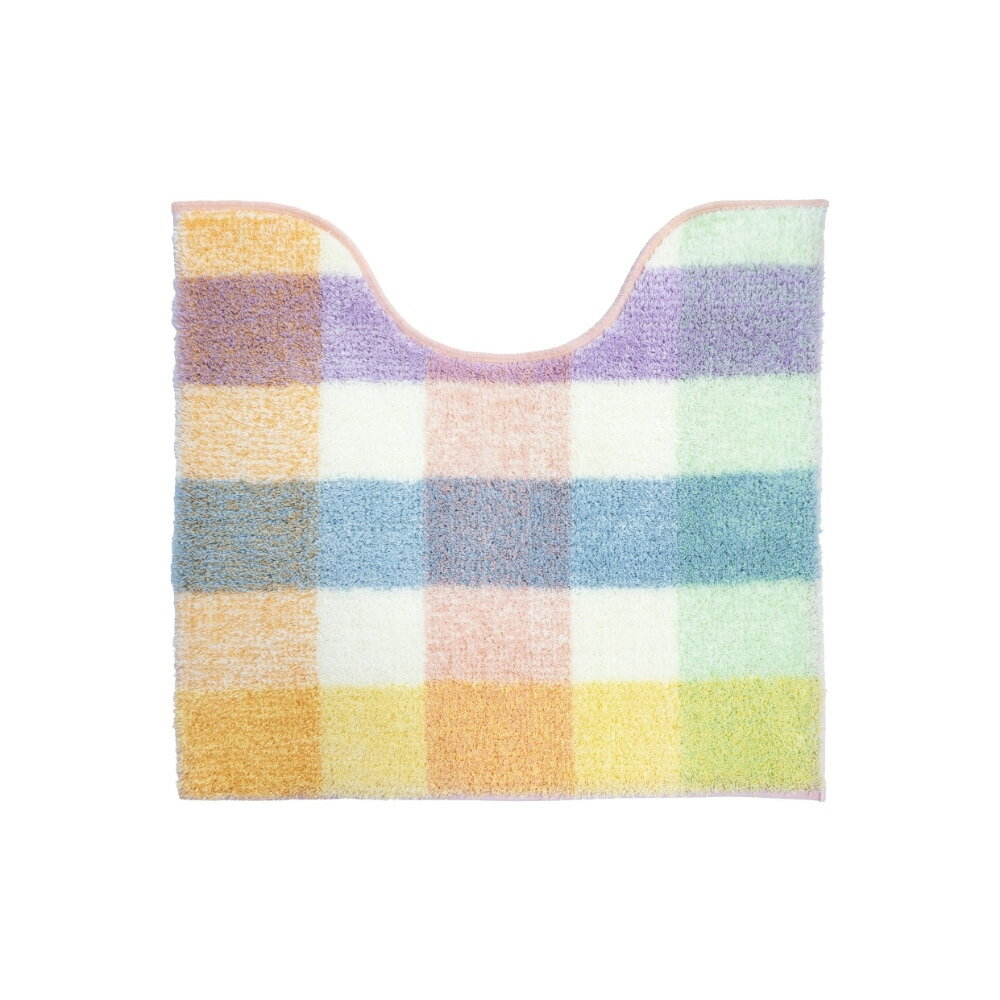 オカ パレット ミドルトイレマット 約55×60cm（ピンク） オカ3032991 [オカ3032991]