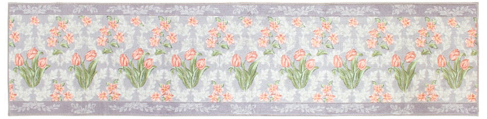 Kitchen Mats - オカ ロイヤルコレクション アーツ キッチンマット 約45×180cm（グレー） オカ3032404 [オカ3032404]