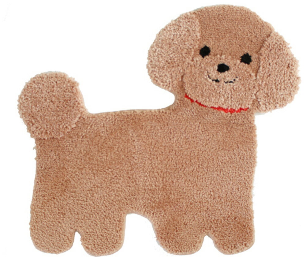 オカ ファンディットアニマル アクセントマット（ブラウン・プードル） オカ3032033 [オカ3032033]