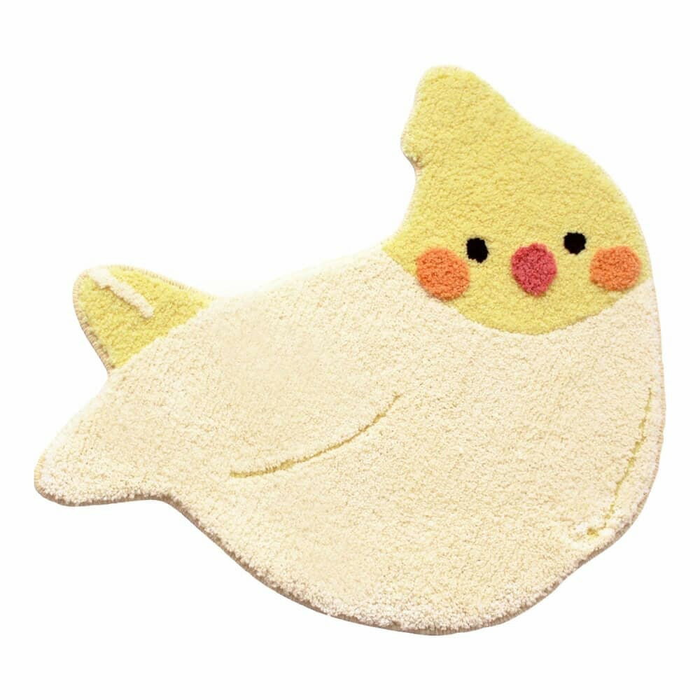 オカ ファンディットアニマル アクセントマット（イエロー・オカメインコ） オカ3033087 [オカ3033087]