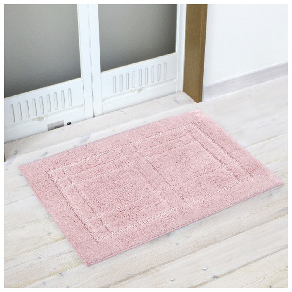 オカ クリュム バスマット 約45×65cm（ピンク） オカ3032764 [オカ3032764]