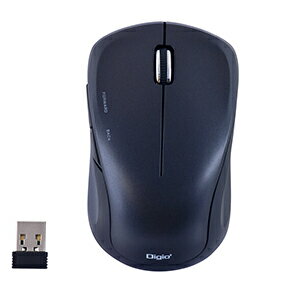 Trackball - ナカバヤシ 2.4GHz ワイヤレス 5ボタンBlueLEDマウス（ブラック） Digio2 MUS-RKF118BK
