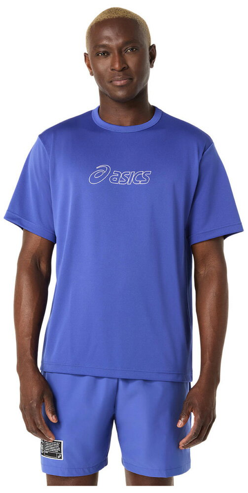 アシックス メンズ バスケットボール ショートスリーブ（ダークコバルト・サイズ：XL） 2063A454-401-X..