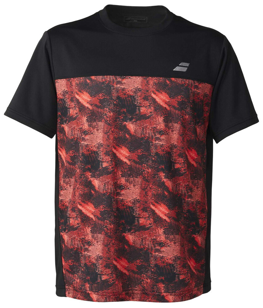 BabolaT(バボラ) メンズ 半袖 ゲーム・プラクティス兼用シャツ（オレンジ・サイズ：M） BUP5505-OR00-M PURE SHORT SLEEVE SHIRT