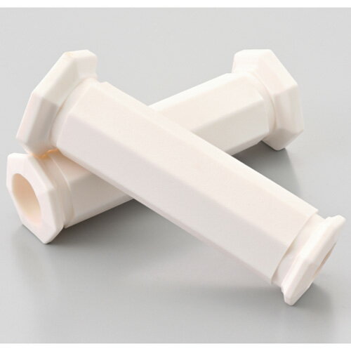 デイトナ GRIPPY GRIP GG-D-SEVEN（全長123mm / エンド貫通） ホワイト 61320 DAYTONA
