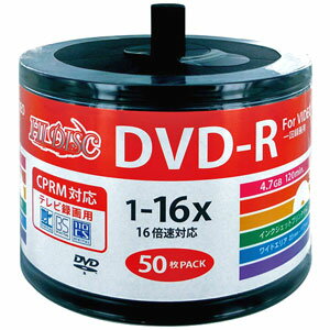 HDDR12JCP50SB2 HIDISC 16倍速対応DVD-R 50枚