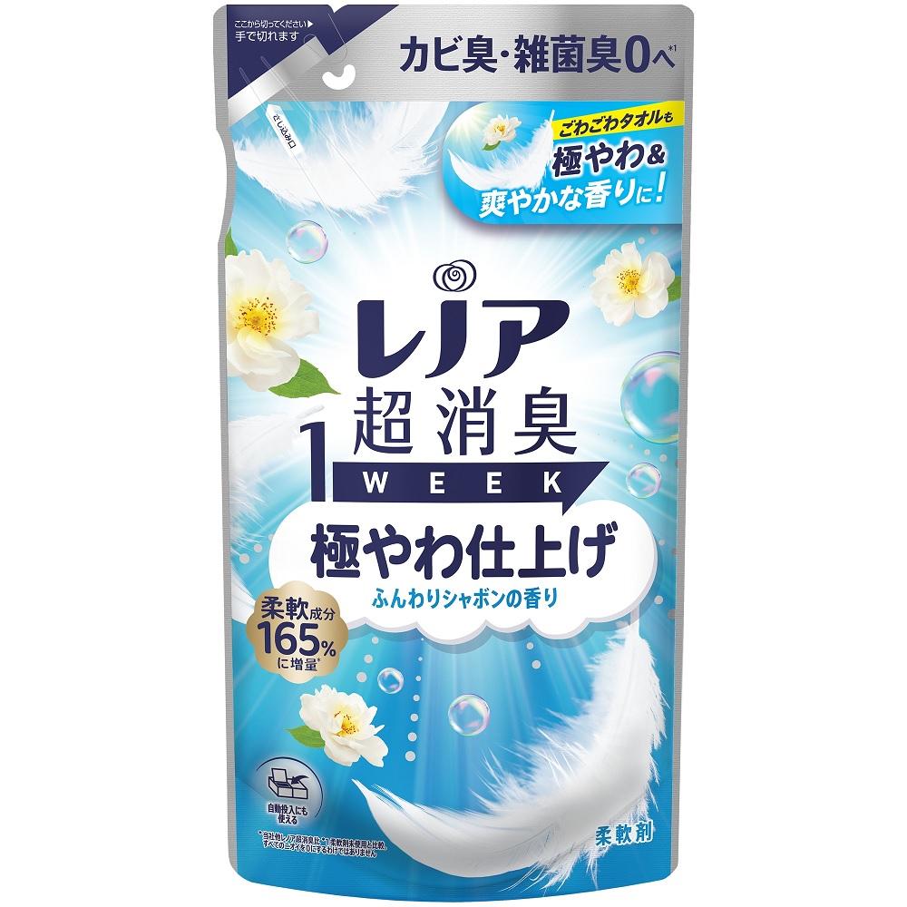 レノア超消臭1WEEK極やわ仕上げふんわりシャボンの香りつめかえ用 340ml P＆GJapan LN1WSBカエ