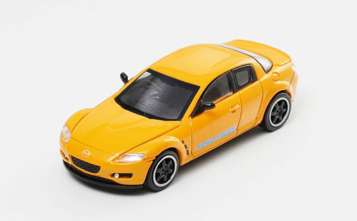 ダイキャストチーム 1/64 Mazda RX-8 (RHD) イエロー【LL-004-14】 ミニカー