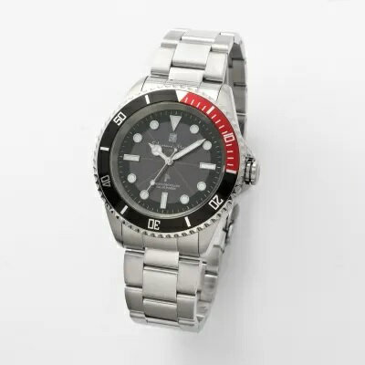 サルバトーレ・マーラ 【国内正規品】3針アナログウォッチ ソーラー電波　メンズタイプ SM22110-SSBKRD【返品種別B】