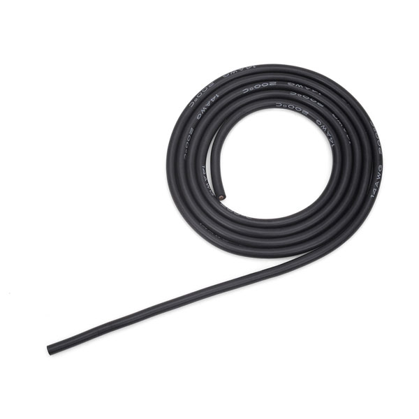 G-FORCE 14AWG シリコンケーブル(1.5m Black)【GA051】 ラジコンパーツ