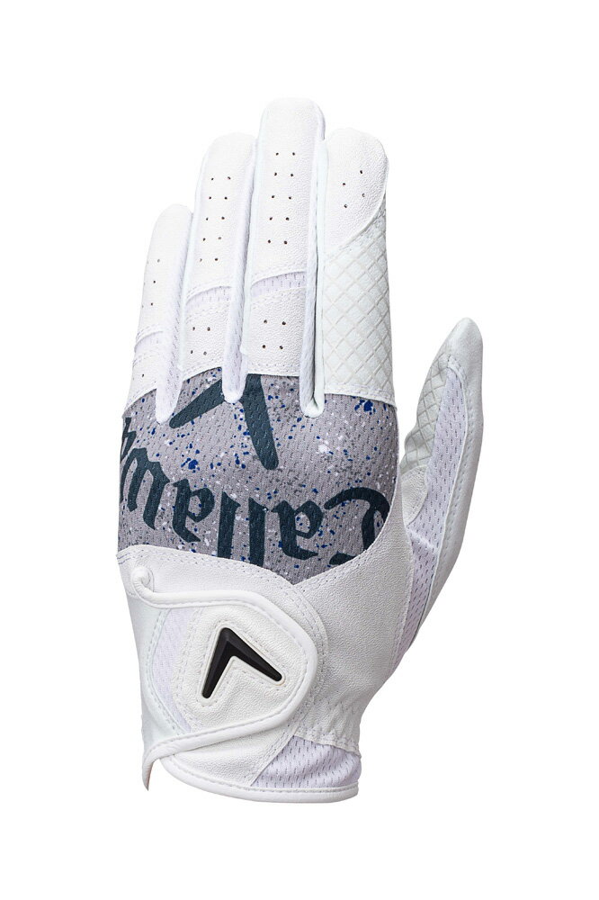 CALLAWAY - キャロウェイ メンズ ゴルフグローブ 左手用 キャロウェイ グラフィック グローブ 25 JM（ホワイト/グレー・サイズ：22cm） CW25-GLV-5325043 Callaway ゴルフ