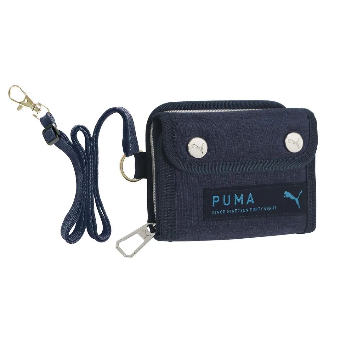 C, G, K - クツワ PUMA ダブルホックLCPウォレット（ネイビー） kutsuwa PM383NB