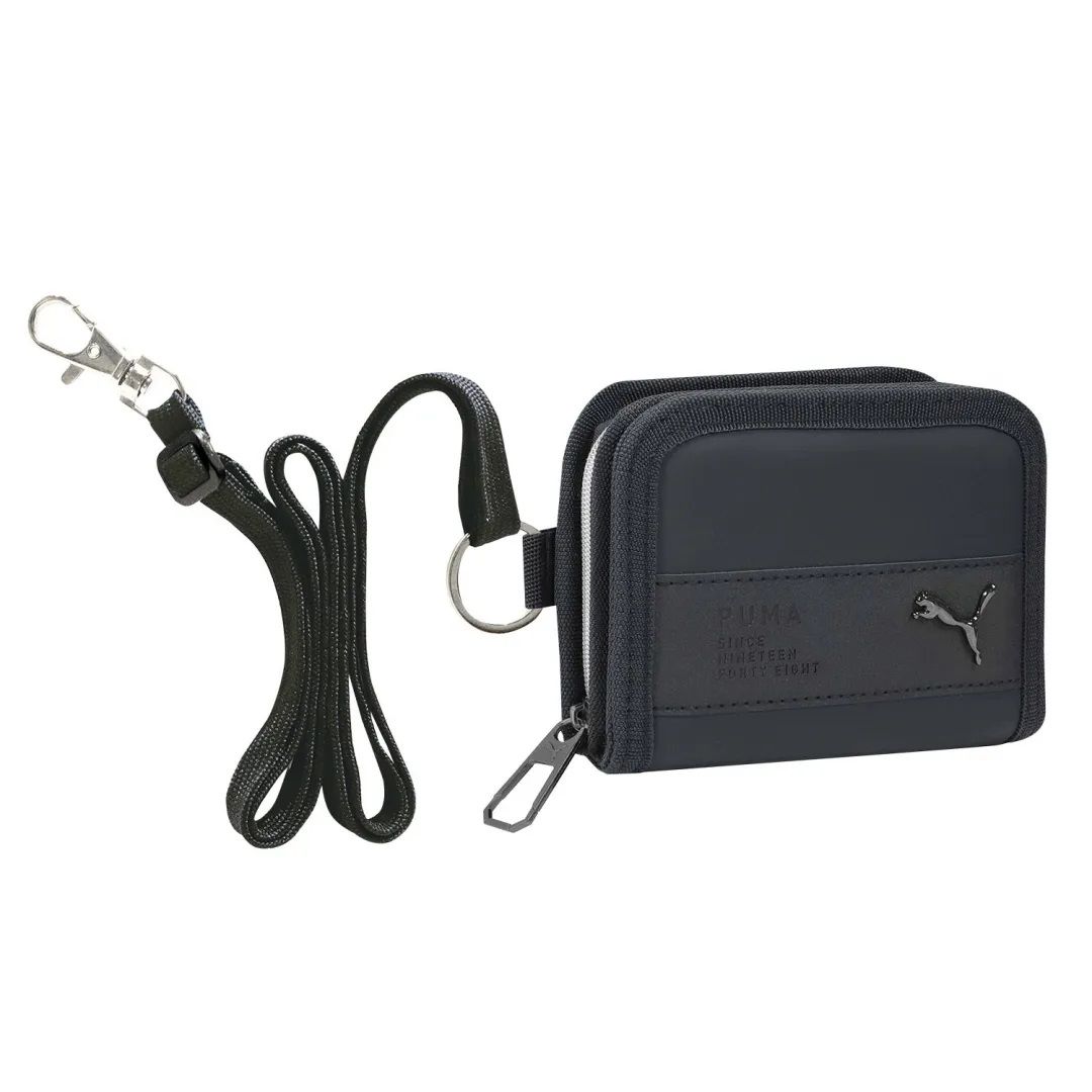 A, E, H, I, L, V, Y - クツワ PUMA 2つ折りホックウォレット（ブラック） kutsuwa PM510BK