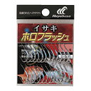 BS300-10 ハヤブサ 小袋バラ鈎 イサキ白 ホロフラッシュ BS300 10号(入数24) HAYABUSA